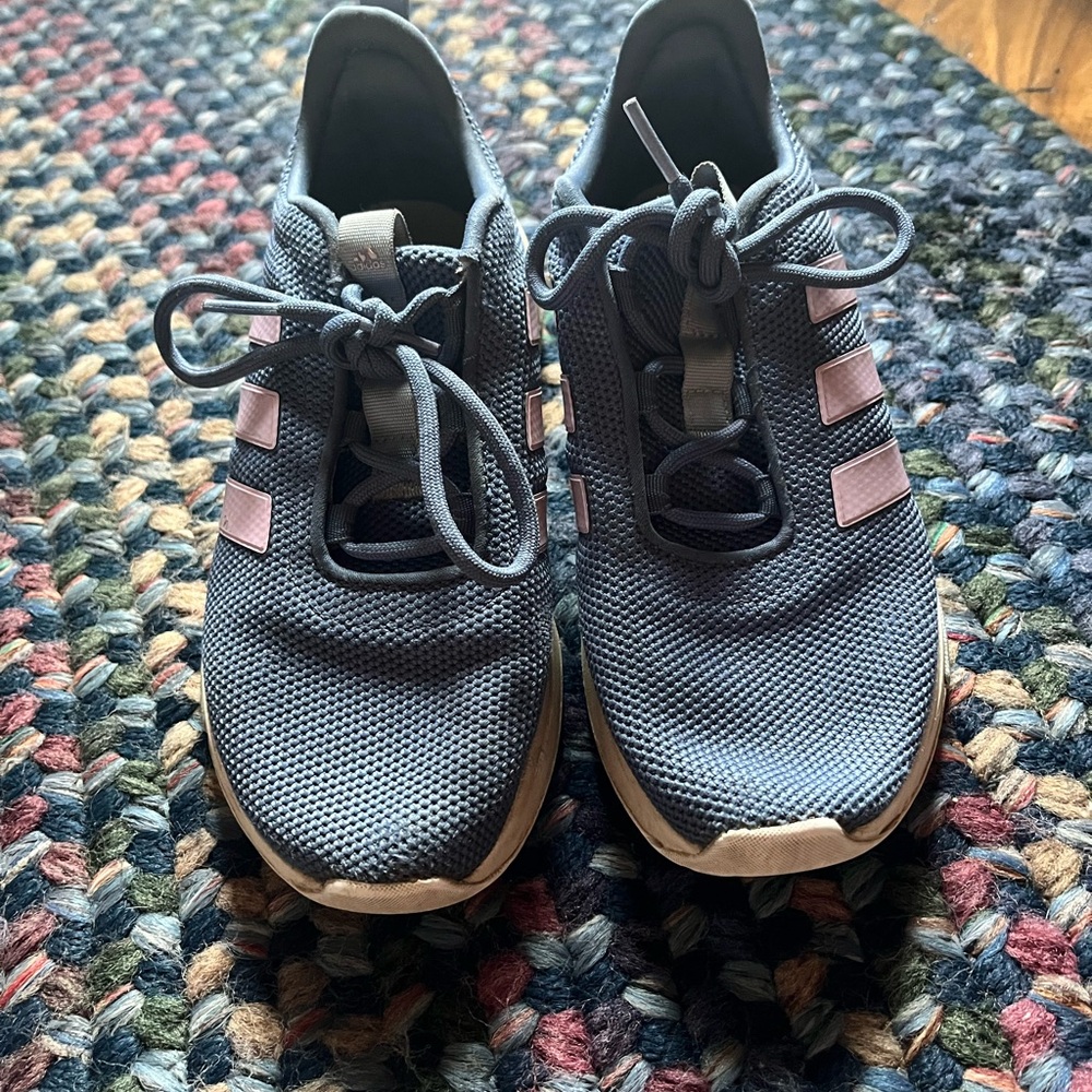 Girls adidas running sneakers.